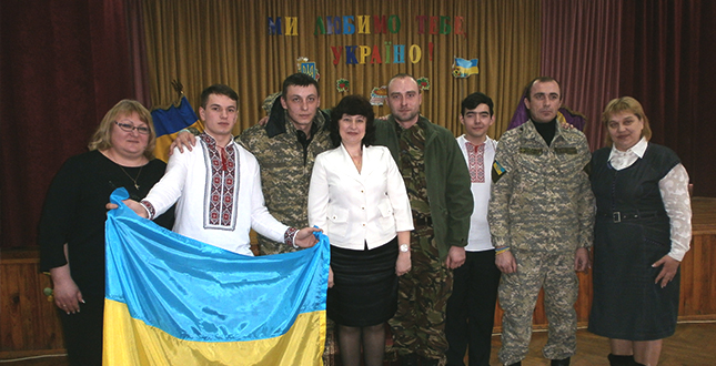 Відбулася зустріч учнів і педагогічного колективу СЗШ № 242 з членами громадської організації  «Київська міська спілка ветеранів АТО»